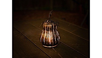 Desert Steel Squatty Gourd Mini Luminary | 411-208