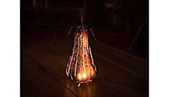 Desert Steel Tall Gourd Mini Luminary | 411-209