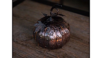 Desert Steel Pumpkin Mini Luminary | 411-210