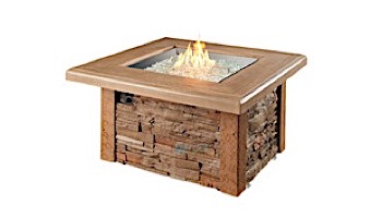 Outdoor GreatRoom Sierra Square Gas Fire Pit Table | SIERRA-2424-M-K