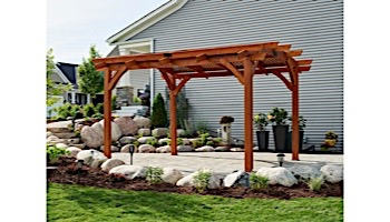 Outdoor GreatRoom Pergola Kit | 12' X 16' Redwood Sonoma Wood | SONOMA1216-R