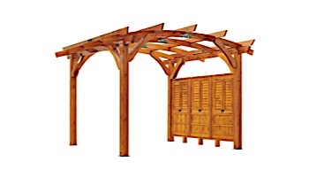 Outdoor GreatRoom Pergola Kit | 12' X 16' Redwood Sonoma Wood | SONOMA1216-R