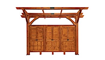 Outdoor GreatRoom Pergola Kit | 12' X 16' Redwood Sonoma Wood | SONOMA1216-R