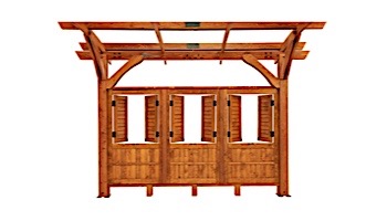 Outdoor GreatRoom Pergola Kit | 12' X 16' Redwood Sonoma Wood | SONOMA1216-R