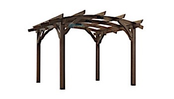 Outdoor GreatRoom Pergola Kit | 12_#39; X 12_#39; Mocha Sonoma Wood | SONOMA12-M