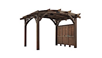 Outdoor GreatRoom Pergola Kit | 12' X 12' Mocha Sonoma Wood | SONOMA12-M