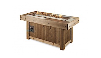 Outdoor GreatRoom Vintage Linear Gas Fire Pit Table | VNG-1242BRN