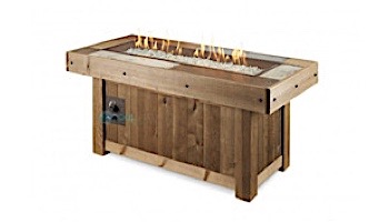 Outdoor GreatRoom Vintage Linear Gas Fire Pit Table | VNG-1242BRN