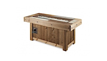 Outdoor GreatRoom Vintage Linear Gas Fire Pit Table | VNG-1242BRN