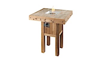 Outdoor GreatRoom Vintage Square Gas Fire Pit Table | VNG-2424BRN