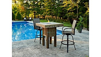 Outdoor GreatRoom Westport Pub Height Square Gas Fire Pit Table | WP-1616