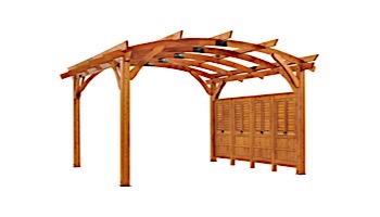 Outdoor GreatRoom Pergola Kit | 16' X 16' Redwood Sonoma Wood | SONOMA16-R