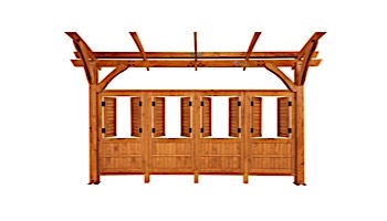 Outdoor GreatRoom Pergola Kit | 16' X 16' Redwood Sonoma Wood | SONOMA16-R