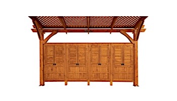 Outdoor GreatRoom Pergola Kit | 16' X 16' Redwood Sonoma Wood | SONOMA16-R