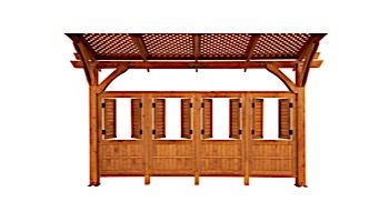 Outdoor GreatRoom Pergola Kit | 16' X 16' Redwood Sonoma Wood | SONOMA16-R