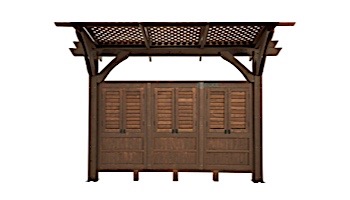 Outdoor GreatRoom Mocha Wood Wall for SONOMA12-M | SONOMA12-M-WALL