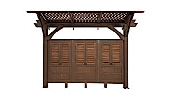 Outdoor GreatRoom Mocha Wood Wall for SONOMA12-M | SONOMA12-M-WALL