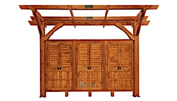 Outdoor GreatRoom Redwood Wood Wall for SONOMA12-R or SONOMA1216-R | SONOMA12-R-WALL