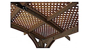 Outdoor GreatRoom Mocha Wood Lattice for SONOMA16-M | SONOMA16-M-LATT