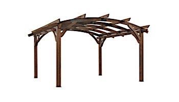 Outdoor GreatRoom Pergola Kit | 16' X 16' Mocha Sonoma Wood | SONOMA16-M