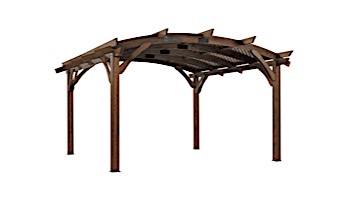 Outdoor GreatRoom Pergola Kit | 16' X 16' Mocha Sonoma Wood | SONOMA16-M