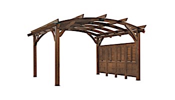 Outdoor GreatRoom Pergola Kit | 16' X 16' Mocha Sonoma Wood | SONOMA16-M