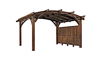 Outdoor GreatRoom Pergola Kit | 16' X 16' Mocha Sonoma Wood | SONOMA16-M