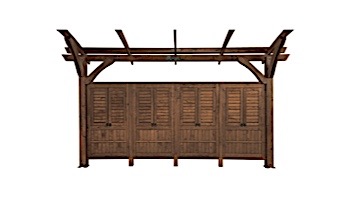 Outdoor GreatRoom Pergola Kit | 16' X 16' Mocha Sonoma Wood | SONOMA16-M