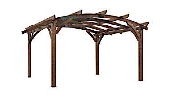 Outdoor GreatRoom Pergola Kit | 16' X 16' Mocha Sonoma Wood | SONOMA16-M