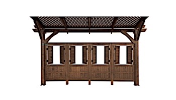 Outdoor GreatRoom Pergola Kit | 16' X 16' Mocha Sonoma Wood | SONOMA16-M