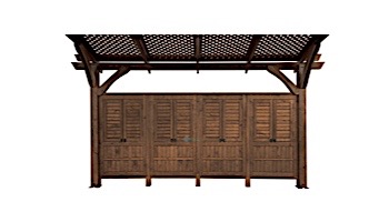 Outdoor GreatRoom Pergola Kit | 16' X 16' Mocha Sonoma Wood | SONOMA16-M