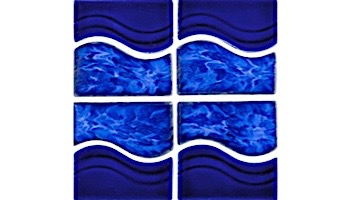 National Pool Tile Tropics Series Wave | Cobalt | TRO-COBALT WV