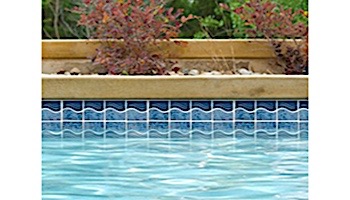 National Pool Tile Tropics Series Wave | Aqua | TRO-AQUA WV