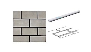 Cepac Tile Continental Subway 1/2" x 6" Jolly Piece SBN Tile | Taupe | COS-4-SBN