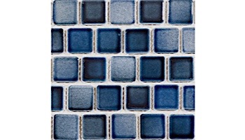 National Pool Tile Mix 1x1 Series | Blue Brown Blend | MIX-BLUE BAY