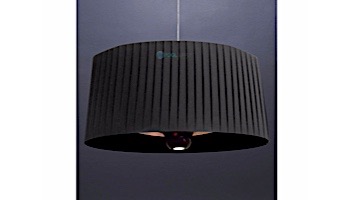 Lava Heat Italia Shade Pendent E-Line Commercial Patio Heater | Midnight Black Shade | Electric 110v/120v | EL2ERB