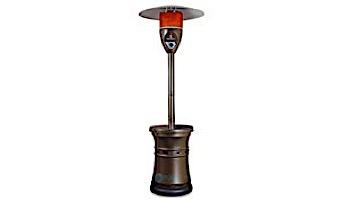 Lava Heat Italia Alto T-Line Commercial Patio Heater | Dome Style 7-Foot | Heritage Bronze Natural Gas | TL7MGBM