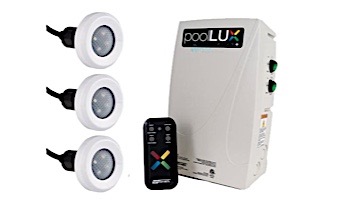 SR Smith poolLUX Plus2 Multi-Zone Wireless Lighting Control System with Remote | 120 Watt 120V Transformer | Includes 3 Treo Light Kit | 3TR-PLX-PL2