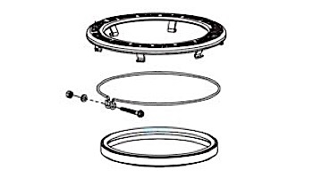 Pentair Stainless Steel Pool LED Face Ring Assembly | 600095