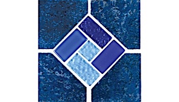 National Pool Tile Trident 6x6 Deco | Indigo | TRD-ABYSS DECO