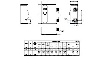 Raypak E3T Digital Pool Electric Heater | 27kW 92,128 BTU | Titanium Heat Element | 240V | ELS-R-0027-1-T1 017124 ELS-M-0027-1-TI 017128