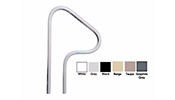 Saftron In Ground Spa Return to Deck Handrail | .25" Thickness 1.90" OD | 26" W x 42" H | Graphite Gray | S-326-GG