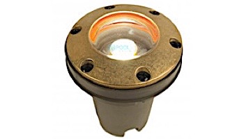 FX Luminaire FC Well Light | Brass | Zone Dimming with Color | Ring Grate | FCZDCRGBS