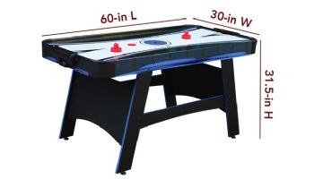 Hathaway Bandit 5-Foot Air Hockey Table with Table Tennis Top | NG5029 BG50290