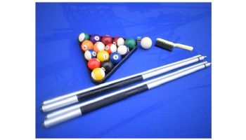 Hathaway Alpine 8-Ft. Outdoor Pool Table | White with Blue Felt | BG3147