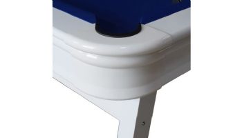 Hathaway Alpine 8-Ft. Outdoor Pool Table | White with Blue Felt | BG3147