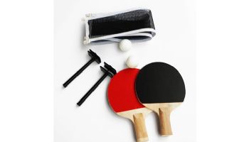 Hathaway Spartan 6-Ft. Pool Table with Table Tennis Top | Black with Red Felt | NG5031 BG50310