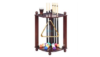 Hathaway Regent Corner Floor Cue Rack | Mahogany | NG2569M BG2569M