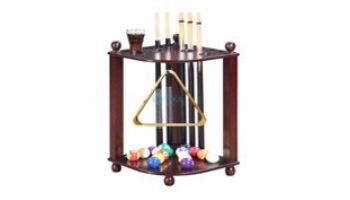 Hathaway Regent Corner Floor Cue Rack | Walnut | NG2569W BG2569W