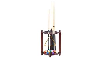 Hathaway Regent Corner Floor Cue Rack | Mahogany | NG2569M BG2569M